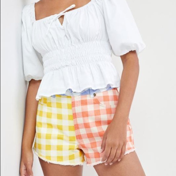 Anthropology Farm Rio Red White Yellow & Blue Shorts XS NWT - Picture 2 of 5